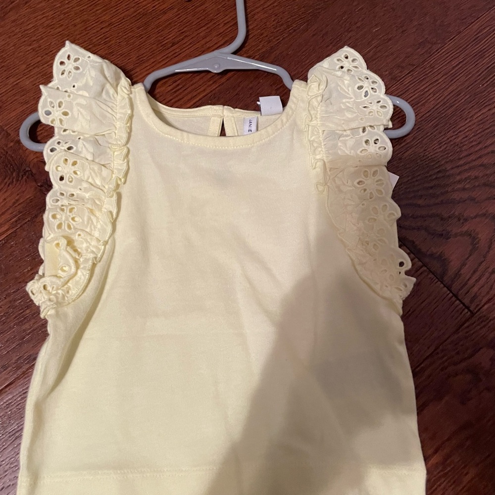 Janie and Jack yellow shirt